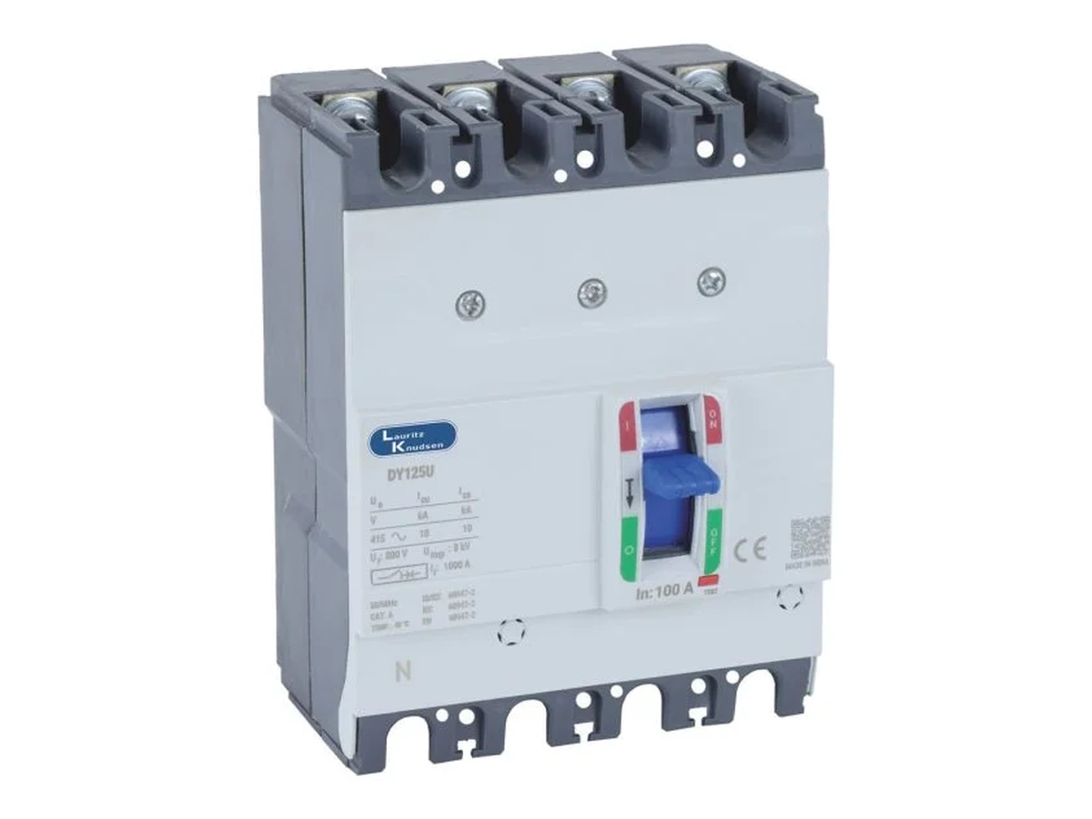 DY125U MCCB 100A 4P Thermal-Magnetic